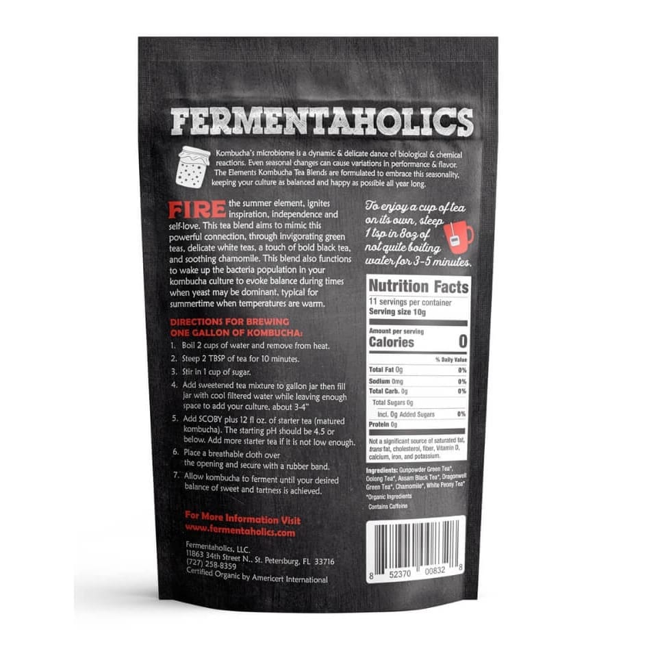 elements fire tea blend bader beer wine supply