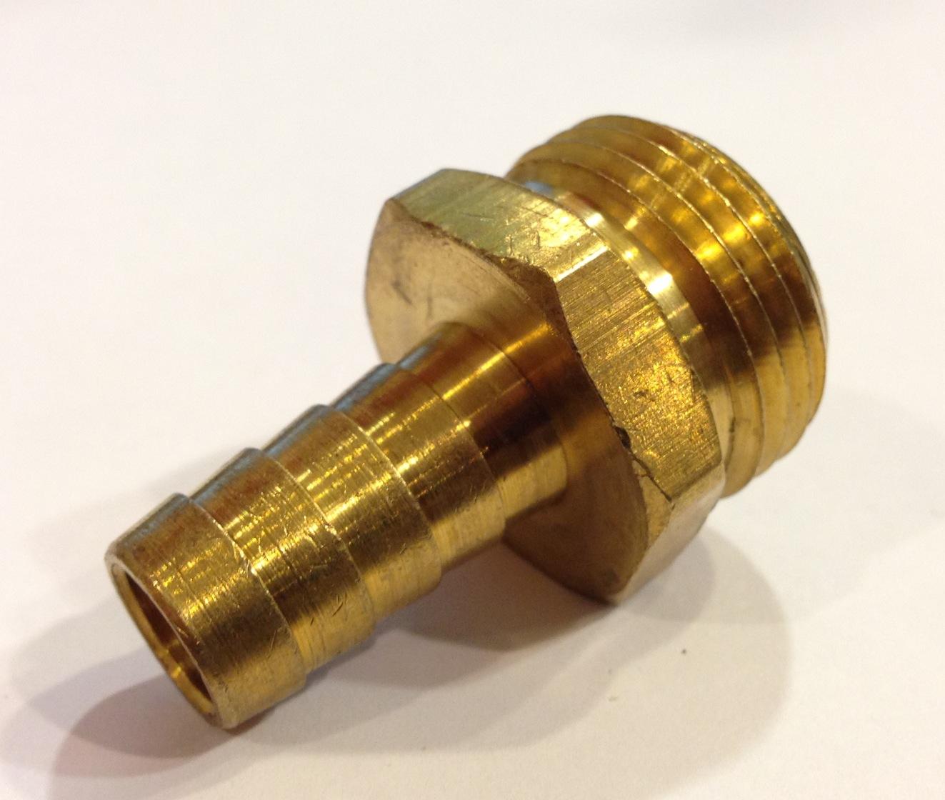 Male Hose Adapter 1/2" Barb Bader Beer & Wine Supply